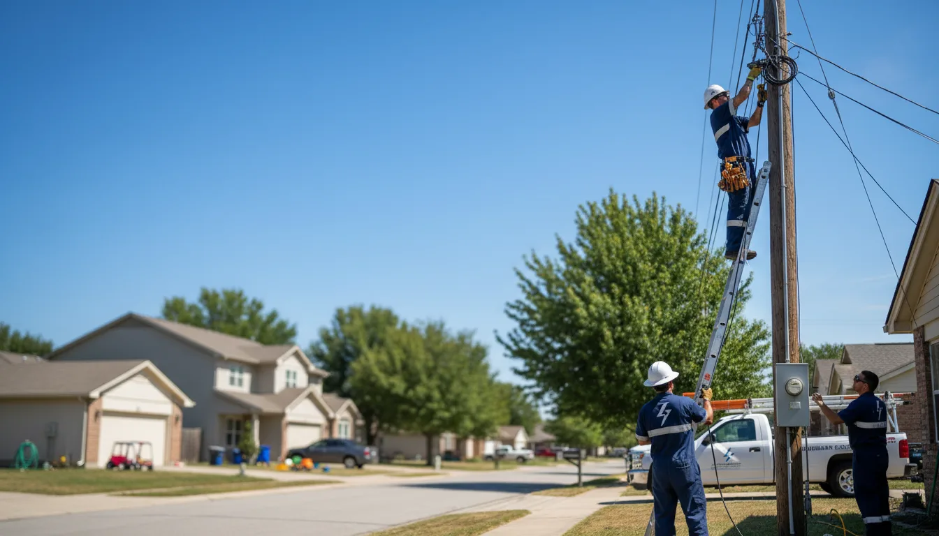 Residential electrician providing installation services in Hartford, AL